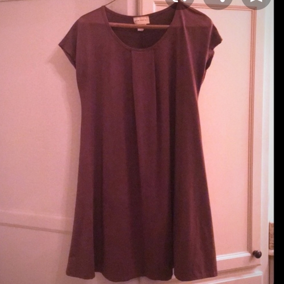 ENOUGH ABOUT SHIFT DRESS SUEDE BROWN SIZE MEDIUM - Picture 4 of 4